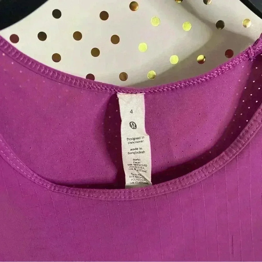 Lululemon Lightweight Stretch Run Tank Plum